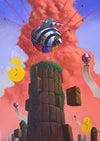 El Gato Chimney "Martirium" Acrylic on canvas -------- 
