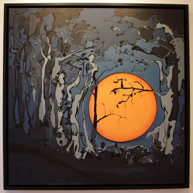 Grant William Thye "Harvest Moon" Acrylic on canvas -------- 