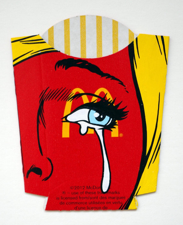 Ben Frost "McLonging" Acrylic on food packaging -------- 