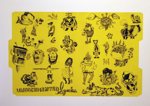 Julie Murphy "Yellow Creatures 54.9" Limited Edition Print Digital Print on Archival Paper -------- 