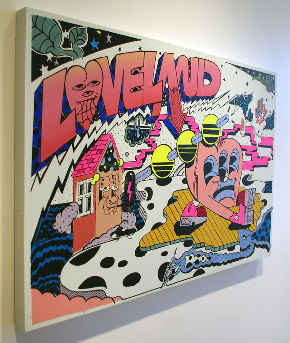 Sickboy "Loveland 2" Hand Painted Multiple Vertical Gallery 