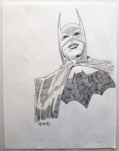 Pencil On Paper - Hebru Brantley "Batman"