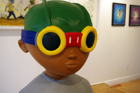 Hebru Brantley "Fly Boy, Fly Boy" Resin and acrylic Vertical Gallery 