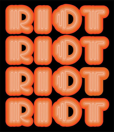 EINE "RIOT (Orange)" Screen Print Screen Print Vertical Gallery 