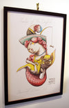 Zed1 "Lady of the Dogfish 2 of 4" Screen Print -------- 