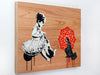 Brad Novak "Empress 1.1" Spray paint on wood panel Vertical Gallery 
