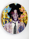 Brad Novak "Oracle 1.1 (Basquiat)" Spray paint on wood panel Vertical Gallery 
