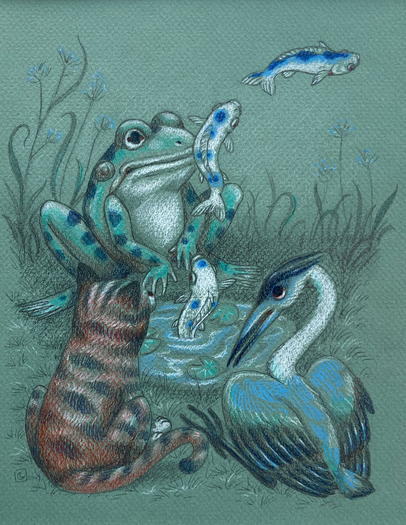 Laura Catherwood  "Gone Fishing (frog)"