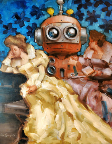 Arne Spangereid "Robot and Silk II"