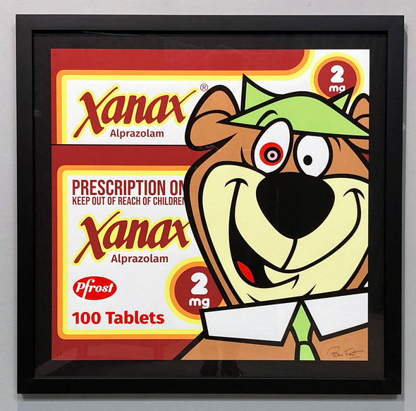 Ben Frost "Yogi on Xanax" Print FRAMED