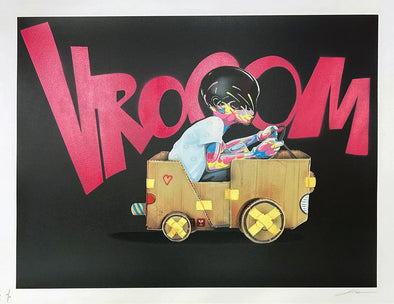 Flog "Driven - Black Edition with Gold Leaf" Hand-finished Limited Edition Print