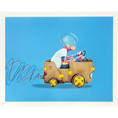 Flog "Driven - Blue Main Edition" Hand-Finished Limited Edition Print