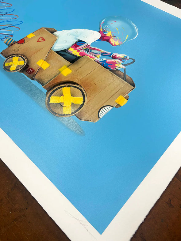 Flog "Driven - Blue Main Edition" Hand-Finished Limited Edition Print