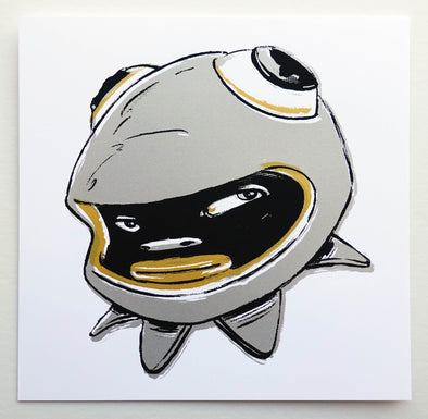 A/P Hebru Brantley "Editions" Silver & Gold PHIBBY print