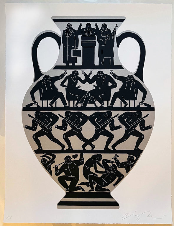 Cleon Peterson "Trump (White Platinum)" Limited Edition Print