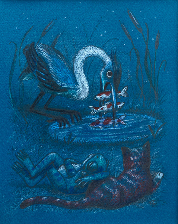 Laura Catherwood  "Gone Fishing (heron)"