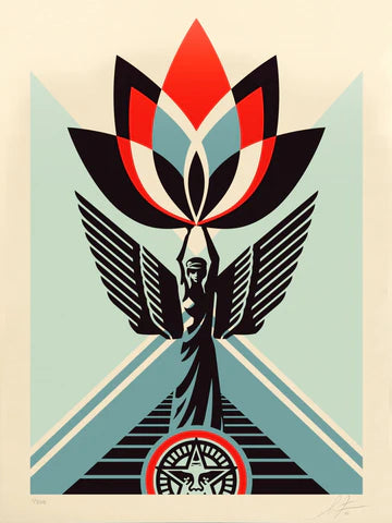 Shepard Fairey "Lotus Angel" Limited Edition Print