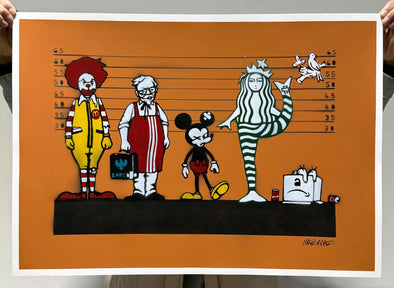 Mau Mau "The Usual Suspects - raw sienna" Limited Edition Stencil