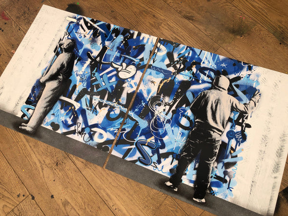 Martin Whatson "The Cycle Diptych – blue variant"