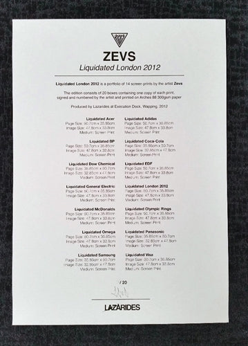 Zevs "Liquidated London" Box Set