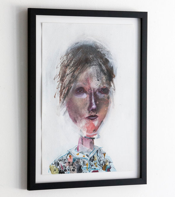 Collin van der Sluijs "Girl Portrait with Pattern Blouse"