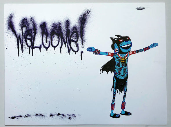 Cranio "Follow Your Dreams" Hand-Finished Print #1