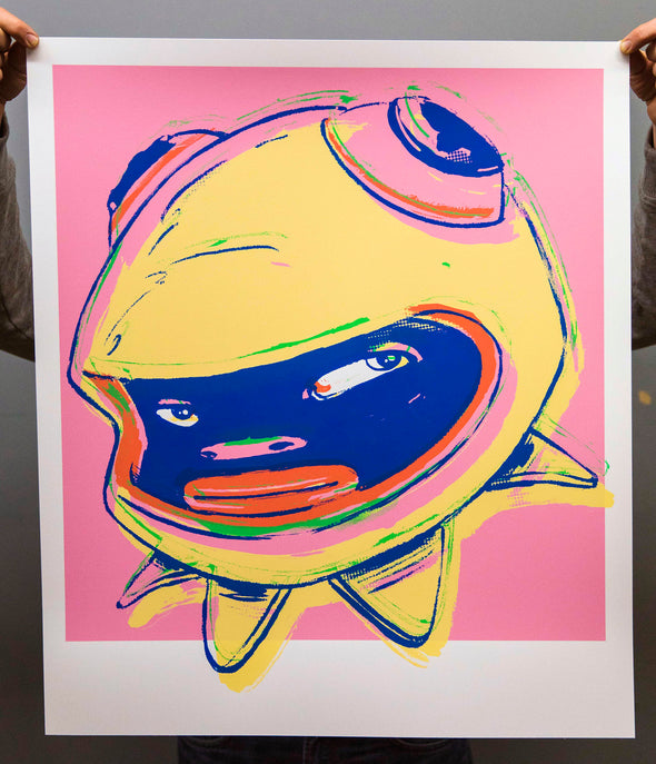 Hebru Brantley "Phibby - Pink" Framed