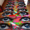 My Dog Sighs "Graff Eyes Edition 1, 8/10" Spray paint and oil on skateboard -------- 
