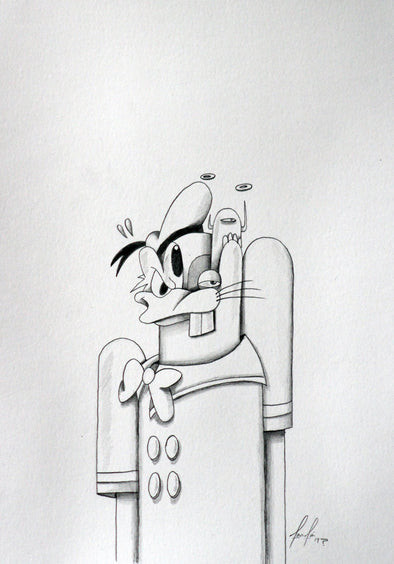 Sergio Farfan "Angry Duck (Drawing)"