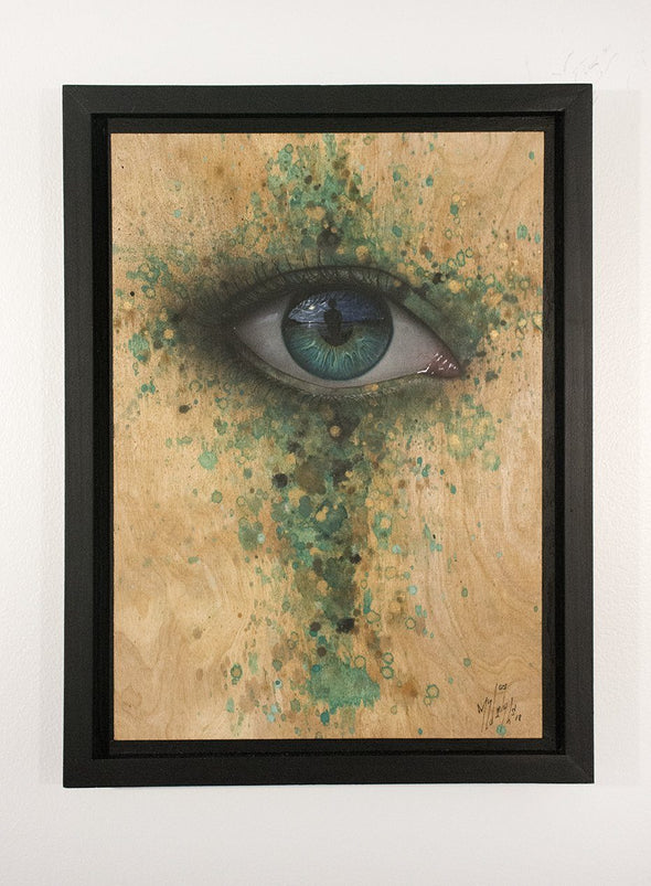 Acrylic And Spray Paint On Wood - My Dog Sighs "Moments Of Stillness, Studies In Serenity"