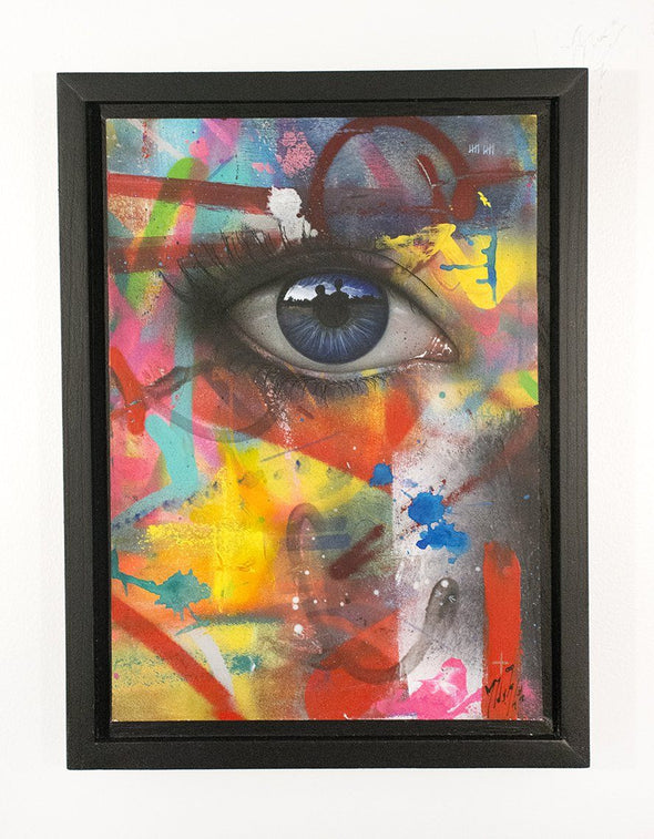 Acrylic And Spray Paint On Wood - My Dog Sighs "Will You Take Away The Pain That Hurts So Deep"