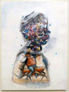 Acrylic, Ink And Spray Paint - Collin Van Der Sluijs "Running Backwards"
