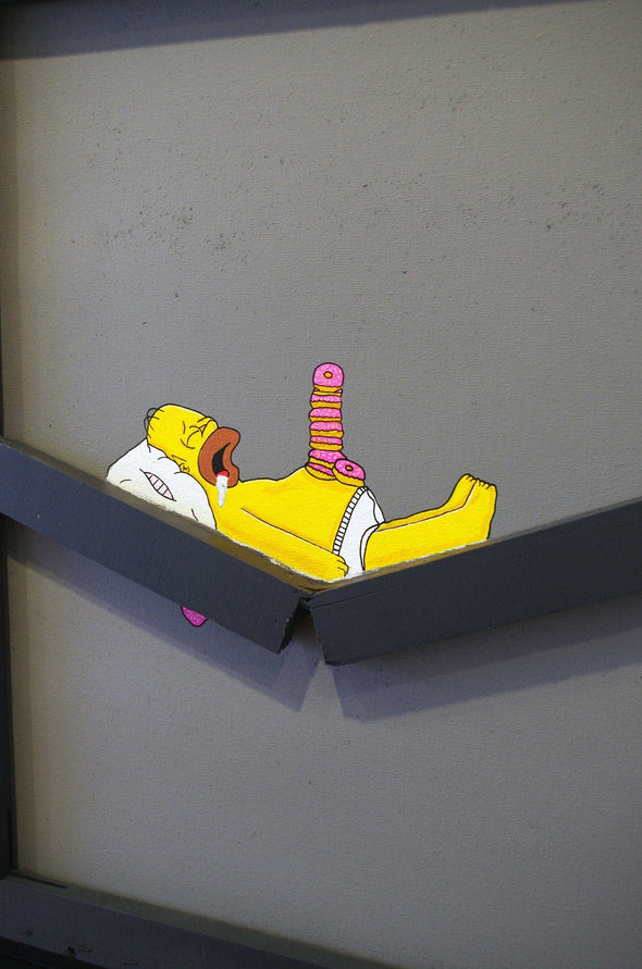OAKOAK "Homer, heavy sleeping" Acrylic Vertical Gallery 