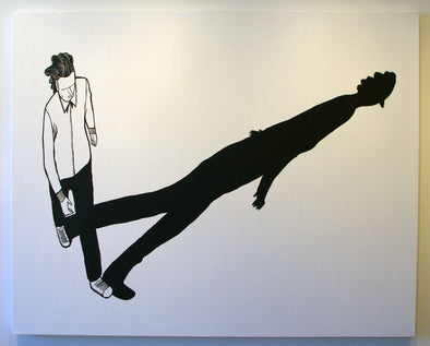 Acrylic On Canvas - Alex Senna "THE MAN AND HIS SHADOW"