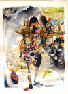 Collin van der Sluijs "Poachers" Acrylic on canvas Vertical Gallery 