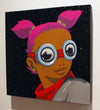 Hebru Brantley "Girl with Red Scarf" Acrylic on canvas Vertical Gallery 