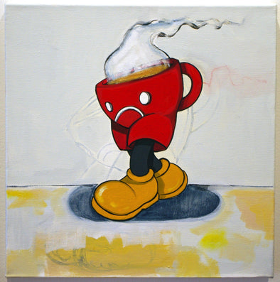 Hebru Brantley "The Plight of Hump Day" Acrylic on canvas -------- 