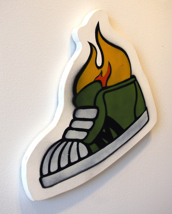 Acrylic On Canvas - Mau Mau "Mautoe" Military Green