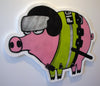 Acrylic On Canvas - Mau Mau "Riot Pig" 2