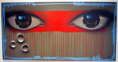 My Dog Sighs "They say it doesn't matter" Acrylic on canvas -------- 