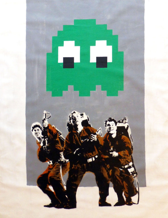 RYCA "Ghostbusters" Acrylic on canvas Vertical Gallery 