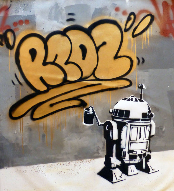 RYCA "R2 Gold" Acrylic on canvas Vertical Gallery 