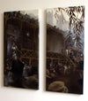 Xenz "Under The Willow diptych" Acrylic on canvas -------- 