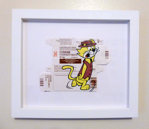 Acrylic On Packaging - Ben Frost "Top Cat On Codeine"