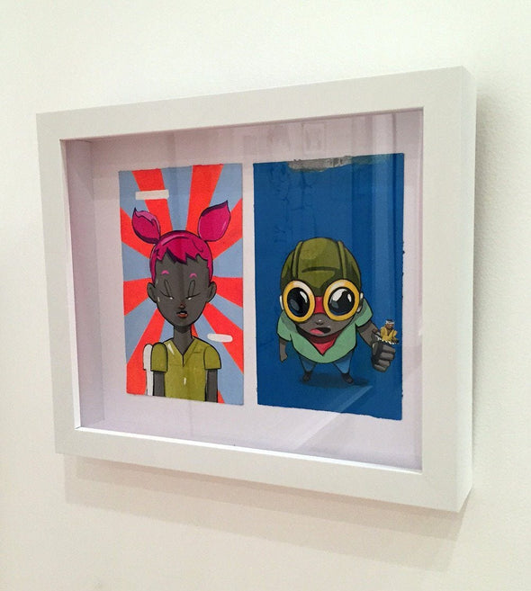 Hebru Brantley "Victory for the Little Guy" Acrylic on Paper Vertical Gallery 