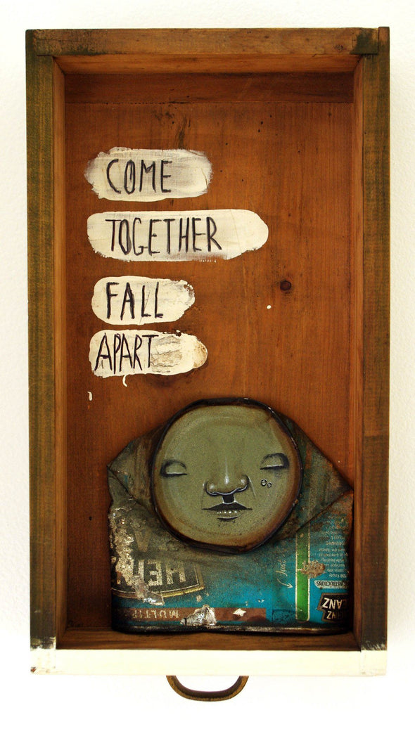 My Dog Sighs "Come together, fall apart" Acrylic on Paper -------- 