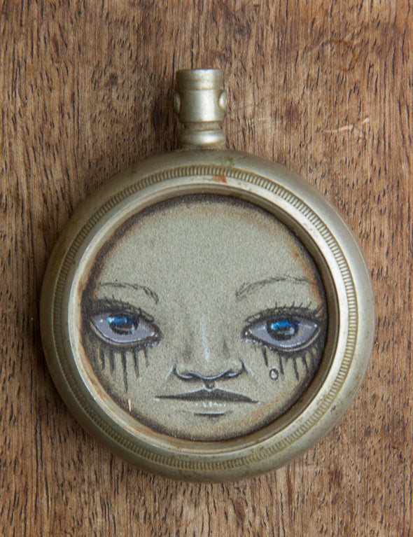 My Dog Sighs "I’ll just keep waiting" Acrylic on Paper -------- 