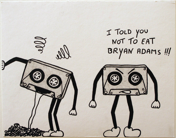 OAKOAK "Bryan Adams" Acrylic on Paper Vertical Gallery 