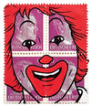 Acrylic On Vintage Stamps - Ben Frost "Ronald McReich"