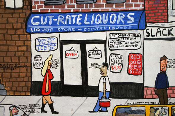 Dont Fret "Cut-Rite Liquors" Acrylic on wood Vertical Gallery 